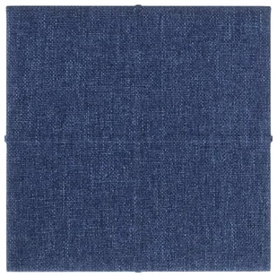 Panele ścienne, 12 szt., niebieskie, 30x30 cm, tkanina, 1,08 m² - Panele ścienne i boazeria - miniaturka - grafika 4