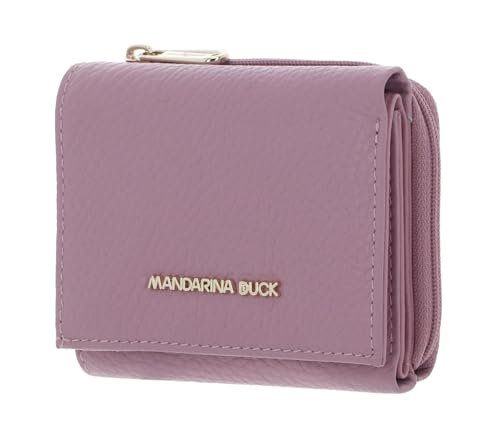 Mandarina Duck Mellow skórzany portfel akcesoria podróżne damskie portfele jeden rozmiar, Lilac Rose, Taglia Unica
