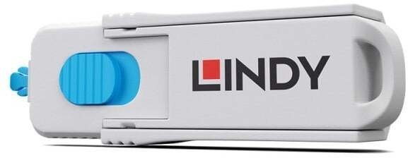 Lindy HDMI Port Blocker Key - Pack of 4 Blockers, Blue L40320