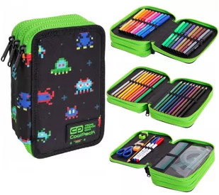 CoolPack Piórnik Potrójny Z Wyposażeniem Jumper 3 Pixels - Piórniki - miniaturka - grafika 1