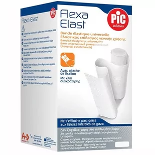 SIROWA PIC FlexaElast bandaż elastyczny o średnim ucisku 5 cm x 4,5 m ze spinką biały |  OD 199 PLN! - Apteczki i materiały opatrunkowe - miniaturka - grafika 1
