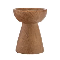 Świeczniki - świecznik dolomitowy imitacja drewna 9x9x11,5 cm - miniaturka - grafika 1