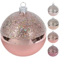 Bombki - Bombka szklana zdobiona 10 cm mix - miniaturka - grafika 1