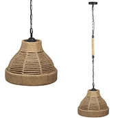 Lampy sufitowe - Polux Lampa wisząca AVERA ROPE E27 sznurowa eko 314642 - miniaturka - grafika 1