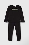 Komplety dla niemowląt - Calvin Klein Jeans dres bawełniany niemowlęcy kolor czarny - miniaturka - grafika 1