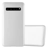 Etui i futerały do telefonów - Etui ochronne Cadorabo do Samsung Galaxy S10 5G w kolorze srebrnym etui na telefon komórkowy silikonowe etui z TPU - miniaturka - grafika 1