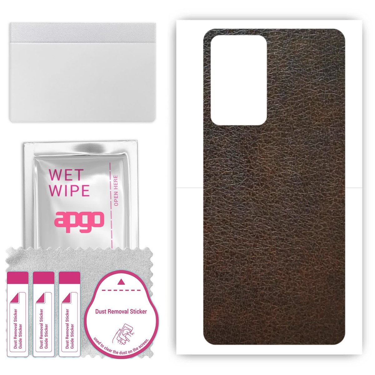 Folia naklejka skórka strukturalna na TYŁ do Oppo Reno7 PRO - Skóra Brązowa - apgo SKINS