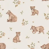 Wyposażenie pokoiku dziecięcego - Tapeta Misiaki - miniaturka - grafika 1