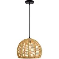 Lampy sufitowe - SANICO LAMPA SUFITOWA WISZĄCA Z SERII RETRO & LOFT: OTIS E27 CZARNA Z BEŻOWYM SZNUREM LAMPA-OTIS - miniaturka - grafika 1