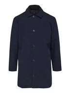Płaszcze męskie - SELETED HOMME Męski płaszcz Slhalvin Padded Coat Noos długi płaszcz, niebieski, L - miniaturka - grafika 1