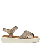 Sandały damskie - Geox Sandały D Camalei D550NF 0NFDS CB500 Złoty - miniaturka - grafika 1