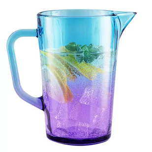 Dzbanek z uchem na wodę i napoje Gigi fioletowo - niebieskie 1230 ml - Karafki - miniaturka - grafika 1