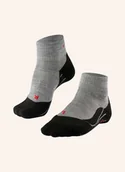 Skarpetki damskie - Falke Skarpety Trekkingowe tk5 Ultralight grau - miniaturka - grafika 1