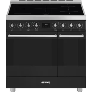 Kuchenka elektryczna SMEG C92IPN2 Srebrno-czarny - Kuchenki elektryczne - miniaturka - grafika 1