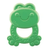 Gryzaki dla dzieci - Chicco Eco+ Gryzak Żaba Miękki Bio Plastik +3M - miniaturka - grafika 1