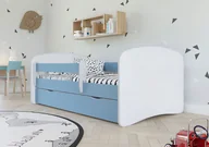 Łóżka dla dzieci i młodzieży - Elior Łóżko dla chłopca z materacem Happy 2X 70x140 - niebieskie - miniaturka - grafika 1