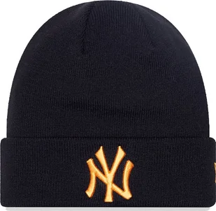 New Era Czapka zimowa NEW ERA NYY League Knit Beanie czarna - Czapki damskie - miniaturka - grafika 1