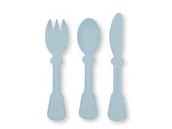Sztućce dla dzieci - Zestaw sztućców dla dzieci z Bioplastiku Niebieski BAMBOOM - miniaturka - grafika 1