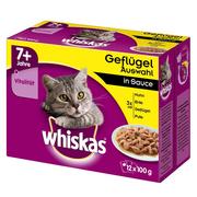 Mokra karma dla kotów - Whiskas Senior 7+ saszetki, 12 x 100 g - Wybór dań drobiowych w sosie - miniaturka - grafika 1