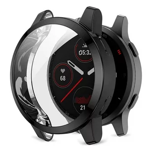 Etui 2W1 Z Ochroną  Ekranu Do Garmin Venu 2 / Vivoactive 4 45Mm Pokrowiec Case Obudowa Kolor Czarny - Akcesoria do smartwatchy - miniaturka - grafika 1