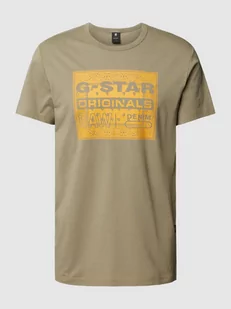T-shirt z bawełny z detalem z logo model ‘Bandana’ - Koszulki męskie - miniaturka - grafika 1