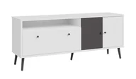 Szafki RTV - Szafka Rtv EasyKlix Harllson Hltt231Rec-M806 Biały / Uni Wolfram Szary - miniaturka - grafika 1