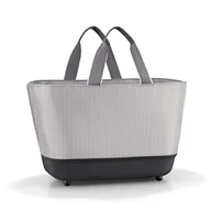 Torby i wózki na zakupy - Koszyk SHOPPINGBASKET, herringbone grey, Reisenthel - miniaturka - grafika 1