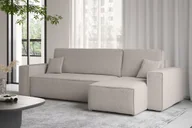 Narożniki - Sofa w kształcie L BEST narożnik tkanina Abriamo ciemnobeżowy prawy - miniaturka - grafika 1