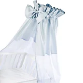 Wyposażenie pokoiku dziecięcego - ALBERO MIO Baldachim uniwersalny z kokardą niebieski - miniaturka - grafika 1