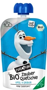 Przecier jabłko- truskawka BIO 100 g Kraina Lodu- Olaf - Koncentraty warzywne, przeciery - miniaturka - grafika 1