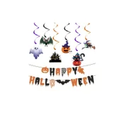 Dekoracje sali - Girlanda Dekoracja na Imprezę Halloweenową Spiralna - miniaturka - grafika 1