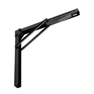 Zawiasy, okucia i inne akcesoria - Wspornik półki składany 56 x 58 cm czarny Velano 5907708178367 - miniaturka - grafika 1