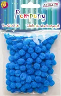 Prace ręczne dla dzieci - Pompony dekoracyjne Aliga nieb. 1cm 120szt POM-304 - miniaturka - grafika 1