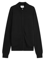 Swetry męskie - Perfect Cashmere Kaszmirowy kardigan "Jules" w kolorze czarnym - miniaturka - grafika 1