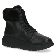 Botki damskie - Buty zimowe botki damskie zimowe ocieplane skórzane Caprice 26220-41 - miniaturka - grafika 1