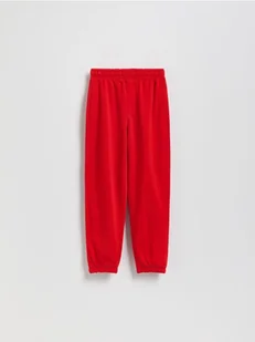 Reserved - Bawełniane spodnie jogger - czerwony - Spodnie i spodenki dla chłopców - miniaturka - grafika 1