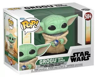 Funko POP!, figurka kolekcjonerska Star Wars: BoBF- Grogu w/armor - Figurki dla dzieci - miniaturka - grafika 1