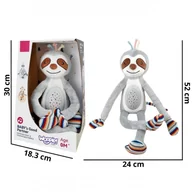 Maskotki i pluszaki - WOOPIE BABY Interaktywna Przytulanka Projektor 2w1 Usypiacz Leniwiec - miniaturka - grafika 1