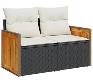 Elior Sofa ogrodowa z białymi poduszkami W2-K74 - Sofy ogrodowe Elior Sofa ogrodowa z białymi poduszkami W2-K74 - Sofy ogrodowe - miniaturka - grafika 1