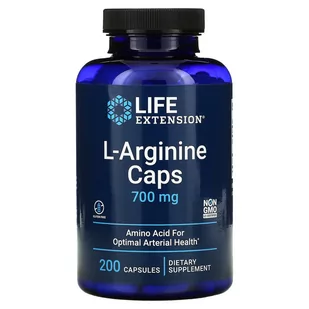 Life Extension L-Arginine 700 mg (200 kaps) Life Extension 91B9-3758D - Aminokwasy - miniaturka - grafika 1
