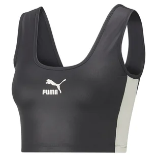 Top damski Puma T7 SHINY CROPPED czarny 53571201-XS - Koszulki i topy damskie - miniaturka - grafika 1