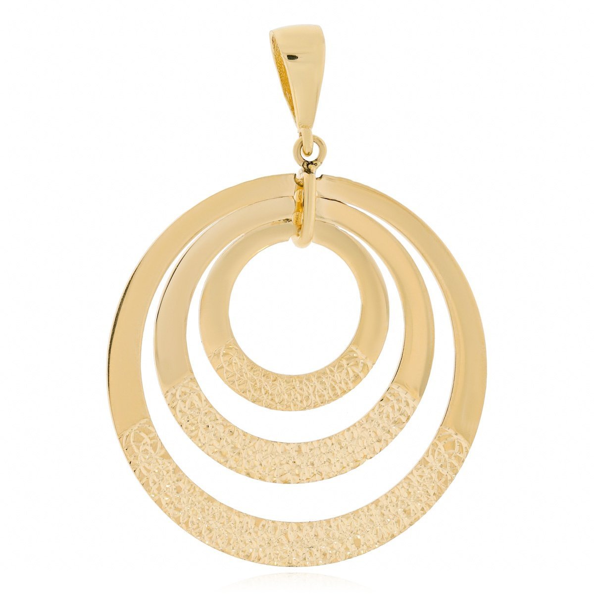 Złota zawieszka okrągła pr. 585