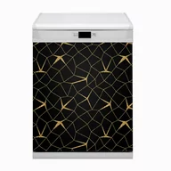 Dekoracje domu - Mata na zmywarkę Mozaika złota i czarna 60x80 - miniaturka - grafika 1