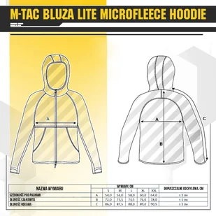 M-Tac - Bluza męska Lite Microfleece Hoodie - Coyote Brown - 20026017 - Odzież taktyczna i umundurowanie - miniaturka - grafika 12