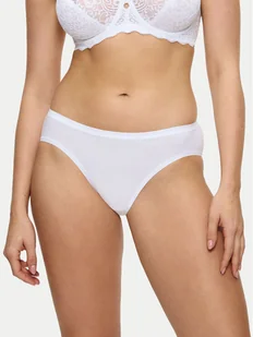 Triumph Figi klasyczne Sense Of Cotton 10224969 Biały - Majtki damskie - miniaturka - grafika 1
