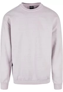 Urban Classics Męska bluza Heavy Terry Garment Dye Crew, fioletowa, L, fioletowy, L - Bluzy męskie - miniaturka - grafika 1