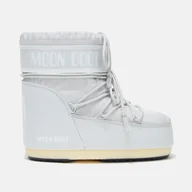 Kozaki damskie - Damskie Buty zimowe MOON BOOT MB ICON LOW NYLON 80D1409340-H003 – Szary - miniaturka - grafika 1