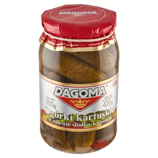 Dagoma Premium Ogórki kartuskie w zalewie słodko-kwaśnej 900 g - Warzywa w marynacie - miniaturka - grafika 1