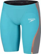 Kąpielówki męskie - Speedo Męski strój pływacki Speedo LZR INTENT JAM AM light aquarium/usa charcoal/rose gold rozmiar 20 - miniaturka - grafika 1