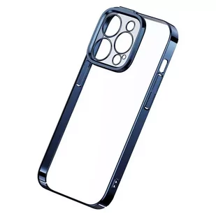 Zestaw ochronny Baseus Glitter przeźroczyste etui i szkło hartowane do iPhone 14 Pro (niebieski) - Etui i futerały do telefonów - miniaturka - grafika 3
